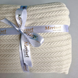 Покрывало Пике КОСИЧКА Ивори MERISET - 220х230