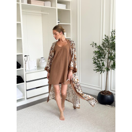 Жіночий подарунковий набір Boho (халат+сорочка)